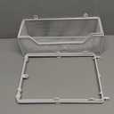 HapiRm Over Door Organizer Storage - Hanging Door Organizer with 2 Metal Large Capacity Baskets and Adjustable Coat Hook for Bathroom Bedroom Kitchen Pantry Closet Cabinet