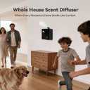 2025 Upgraded 3500 Sq.Ft Smart Scent Diffuser - HVAC System, Whole House Aroma & Hotel Collection Diffuser, Waterless Essential Oil Diffuser for Home Large Room, Cold Air Tech, 600mL (Black)