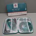 Medi Grade Cooling Ice Face Mask and Cooling Eye Mask for Puffy Eyes & Migraine Relief - Self Care Face Ice Pack with ChillGel Face Ice Mask Technology - Cooling Face Mask, Eye Pads and Bag (Green)