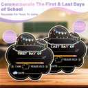 Rsgift Chalkboard First & Last Day of School 11.811.8 Inch, Double Sided Back to School Board, Reusable Kindergarten reschool 1st Grade Decorations Photo Props for Kids/Girls/Boys (Cloud)