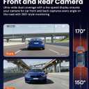 TORVO TD3 4K+2K Dash Cam with App, Camera for Car Front and Back with 5G WiFi & GPS, Free 64GB Card, Night Vision Dashcam Front Cameras 24/7 Recording When Car is Off, Security Camera for Cars