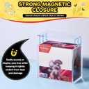 PKMN Booster Box Acrylic Case, 5MM Acrylic Display Case, Clear Ultra Boxes for Display Compatible with PKMN Booster Boxes, Dustproof and Waterproof Display Box