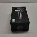 Hair Dryer - High-Speed 150,000 RPM Hairdryer for Fast Drying, 500Million Negative Ionic & Thermo-Control & Cool Shot Button & Lightweight & HD Display Blow Dryer with Magnetic Diffuser & Nozzle (Metal Silver Grey)