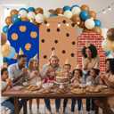Moukeren 3 Pcs Cookie Theme Arch Backdrop Cover 4ft 5ft 6ft Chocolate Chip Cookie Theme Arch Covers Spandex Backdrop Stand for Birthday Baby Shower Ceremony Photography Party Decoration