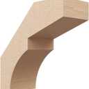 Timberthane Rough Cedar Faux Wood Monterey Knee Brace, 5"W x 12"D x 12"H, Primed Tan