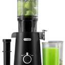 Black Juicer Machines with Wide Mouth, High Juice Yield