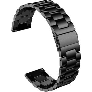 Fit for Casio MDV106-1AV / MTP-VD01 Watch Bands for Men, 22mm Stainless Steel Quickly Release Replacement Strap Wristbands for Casio MDV-106 Series (Black)