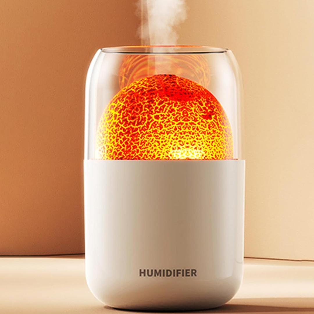 Portable Mini Humidifier, 300ml Small Cool Mist Humidifier, USB Personal Desktop Humidifier for Baby Bedroom Travel Office Home, Auto Shut-Off, 2 Mist Modes, Super Quiet (blue)