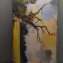 YISXINOAG Canvas Wall Art Modern Abstract Art Wall Decor Black and Gold Wall Decor Canvas Prints Modern Home Decorations Gold Abstract Art on Bathroom, Dining Room Ready to Hang Size 20"X40"