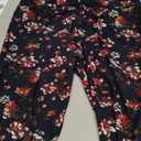 GAYHAY High Waisted Capri Leggings for Women - Soft Slim Yoga Pants for Running Cycling Workout (Large-X-Large, B-black Floral)