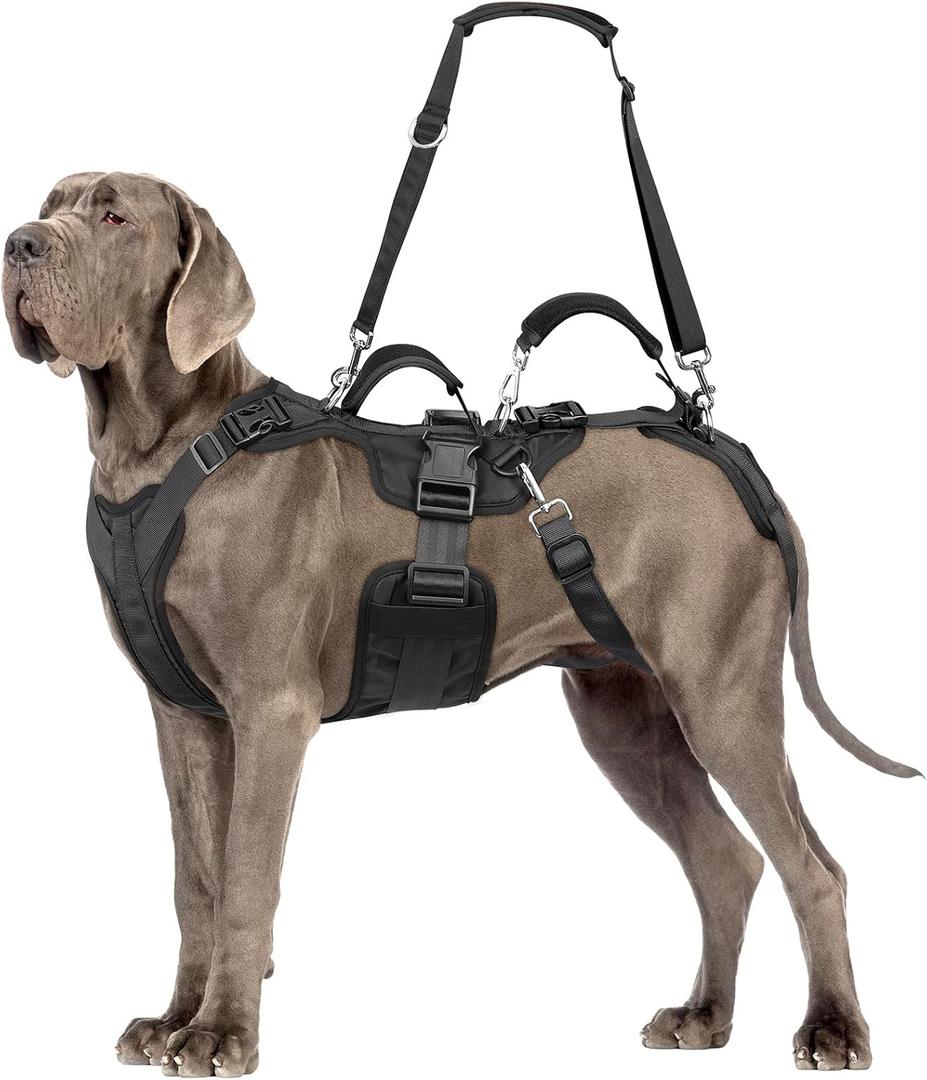 Dog Lift Harness, Dog Support & Recovery Sling for Full-Body & Hind/Front Leg  Pee-Able Design for Large/Medium Dogs  All-in-One Ideal Assistance for Senior, Disabled, Arthritic & ACL Canines (XL)