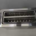 Mueller UltraToast Full Stainless Steel Toaster 4 Slice, Long Extra-Wide Slots for Bagels and Waffles, 6 Browning Levels, LED Display, Cancel/Defrost/Reheat Functions & Removable Tray, Kitchen Gadgets