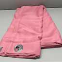 Diraysid Pink Grommet Blackout Curtains for Bedroom Thermal Insulated Room Darkening Curtains Drapes, 42 x 84, 2 Panels