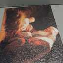 DOARTDO Nativity Canvas Print Wall Art Santa Claus and Baby Jesus Pictures Christmas Poster Wall Decor Christ Prints (16.00" x 24.00", Santa)