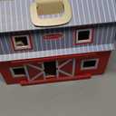 Melissa & Doug Fold and Go Wooden Barn with 7 Animal Play Figures - Farm Animals Barn Toy, Portable Toys, Farm Toys for Kids and Toddlers Ages 3+