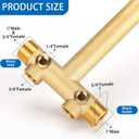 1"x 11"Well Pressure Tank Tee Kit with 40/60psi Pressure Switch,Brass Pressure Tank Installation Kit for Water Well, Fit Most pressure tanks with diameters up to 16 Inch