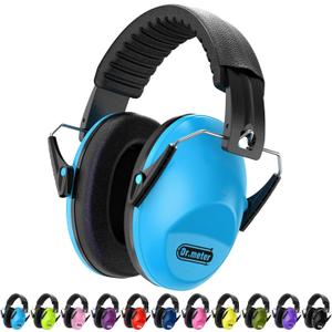 Ear Muffs for Noise Reduction: SNR27.4 Noise Cancelling Headphones for Kids Autism Sensory with Adjustable Headband - Kids Ear Protection for Monster Jam, Fireworks, Concerts, Air Shows (Blue)