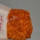 morvally Short Messy Curly Orange Wigs Unisex Adult Heat Resistant Hair for Cosplay Costume Halloween Party