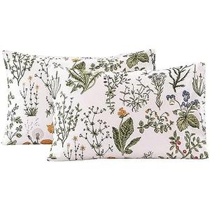 Amazon.com: ECOCOTT 100% Cotton Pillowcases Standard Size, Floral Print Pattern Pillow Cover 2 Pack, Super Soft Envelope Closure Standard Pillow Case Set (Standard, 20"x26") : Home & Kitchen