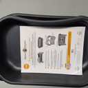 Neater Feeder - Express Model w/ Slow Feed Bowl - Mess-Proof Dog Bowls (M/L, Black) Made in USA – Elevated, No Spill, Non-Tip, Non-Slip, Raised Stainless Steel Food/Water Pet Bowls Aid Digestion