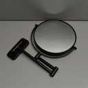 Wall Mounted Magnifying Makeup Mirror with 1X 10X Magnification and Extendable Arm, 8 Inch Double Sided Vanity Mirror for Bathroom, Wall Mirror for Teen Girls, Women, Matte Black