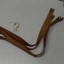 Home Queen Leather Curtain Tie Backs Attach to Wall, Outdoor Drape Holder Holdbacks Tiebacks with Wall Hooks, 4 Pack, Chocolate