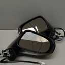 TRQ Driver and Passenger Side Mirror Assembly Set Power Heated Turn Signal Puddle Light Paint to Match Foldaway Compatible with 2009-2013 Lexus IS250