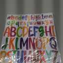 5 x 416pcs Letter Stickers, 8 Sheets 1 inch 2 inch Lowercase & Capital Self Adhesive Alphabet Stickers Waterproof Vinyl Letter Decals for Scrapbooking Mailbox Poster Crafts (Colorful)