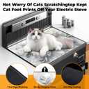 Heat-Resistant Glass Stove Top Cover with Anti-Slip Rubber Coating – 28.5x20.5 Inch Electric Stove Protector, Scratch-Resistant, Expands Counter Space, Stylish Kitchen Decor