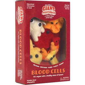 GIANT MICROBES Blood Cells Themed Gift Box, Blood Cell Plush, Lab Tech Gifts, Medical Gift, Phlebotomy Gifts, Bag Charms, Plush Keychains