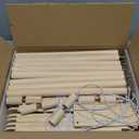 Stuffed Animal Storage & Organizer, Wooden Cute Zoo Toy Holder for Toddler Rooms, Playrooms & Bedrooms (Natural)