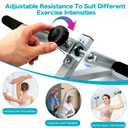 Arm Bike for Physical Therapy Table Top, Hand Cycle Exerciser Pedal for Seniors Upper Body, Portable Home/Office Stroke Rehab Equipment for Shoulder Wrist, Adjustable Resistance(with Extra Handle)