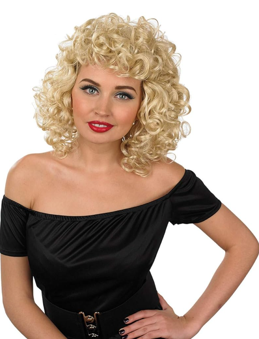 Blonde Bob Curly Wig, Platinum Short Curly Hair Wig for Women, Perfect for Parties and Events, One Size