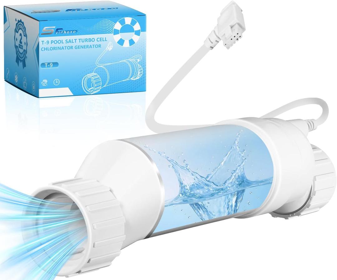 T-5 Salt Cell for Pool Chlorinator System Fits Hayward Cell T-5 W3T-Cell-5 BLT5H AquaRite, AquaTrol & More Salt Water Pool Up to 20K Gallon