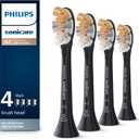 Philips Sonicare Premium All-in-One (A3) Replacement Toothbrush Heads, HX9094/95, Smart Recognition, Black 4-pk (1 Count (Pack of 4))