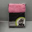 Tadpoles Quilted Stroller & Car Seat Cover - Black & Pink | 27" x 20" x 2" | Made of 100% Super Soft Microfiber Polyester | Warm, Gentle & Durable | Ideal for Use as a Stroller Cover & Car Seat Cover (Light Grey)