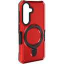 Designed for Samsung Galaxy S25 Plus Case with Magnetic Ring Stand [Compatible with Mag-Safe][Military Grade Drop Protection][Build in Kickstand] Shockproof Galaxy S25+ Phone Case 6.7",Red