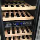 BODEGA 15 Inch Dual Zone Wine Fridge, 30 Bottle, Black 15” Wine Cooler Under Counter For Home and Kitchen, With Double-Layer Glass Door, Wine Refrigerators Free standing with Temperature Control.