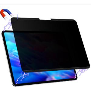 Peslv Magnetic Privacy Screen Protector for iPad Pro 11 Inch M4/M5 [2024/2025 6/5th Gen], Removable Anti Blue Light Glare Spy Private Filter, High Sensitive Bubble-Free Black Security Screen