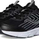 Saucony Kids' Wind 3.0 (1.5 Wide Big Kid, Black/White)