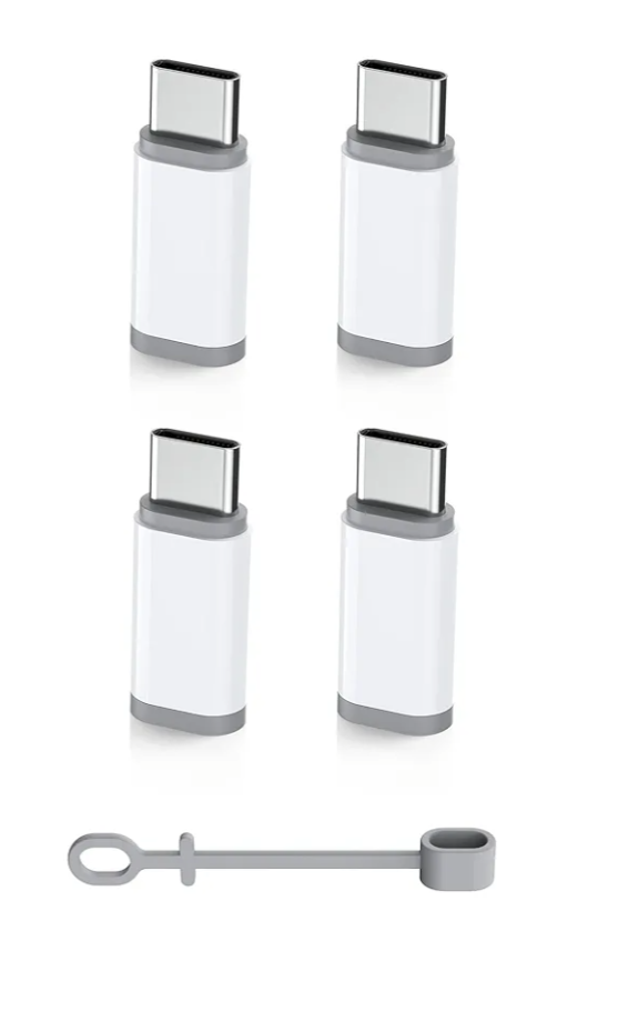 ZOOAUX PRO 4 Pack Lightning to USB C Adapter + 2 Pack Lightning Female to USB C Male Adapter