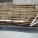 LazBlinds No Drill Bamboo Roman Shades, 29" W x 48" H, Highfield Teak | Privacy Cordless Blinds for Interior Windows, Top Down Bottom Up (TDBU) Room Darkening Roll Up Bamboo Blinds for Windows