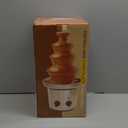 Chocolate Fountain, 4 Tiers Electric Melting Machine Chocolate Fondue Fountain Set with 6pcs Stainless Steel Forks, 4-Pound Capacity for Nacho Cheese, BBQ Sauce, Ranch