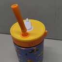 Ello Oasis 14oz Stainless Steel Toddler Tumbler with Handle & Retracting Straw, 100% Leakproof, Double-Wall Vacuum Insulated, Kids Water Bottle for School, BPA Free, Dishwasher Safe, Construction