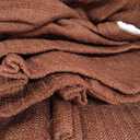 Maroon Blackout Pinch Pleated Linen Curtains 105 Inches Long for Living Room 2 Panels Thermal Insulted Dual Layer Drapes Ceiling Floor 105 Inch Window Curtains Bedroom Chestnut Reddish Brown, Size: 40"W x 105"L