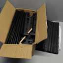 ROJASOP Shoe Rack Organizer, 8-Tier Metal Shoe Rack for Closet Entryway Garage, 26-32 Pairs Tall Shoe Boot Storage Shelf with 15 Hooks, Stackable Large Shoe Stand (Black)