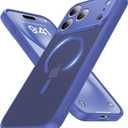 Faiono Magnetic for iPhone 17 Pro Max Case [Full Camera Protection][Military-Grade Protection][Compatible with MagSafe] Shockproof Protective Slim Phone Case for iPhone 17 Pro Max, Cobalt Blue