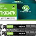 GREENBOX Compatible TK-6347 TK-6347K High Yield 40000 Pages Toner Cartridge Replacement for Taskalfa 4004i 5004i 6004i 7004i Copystar CS 4004i CS 5004i CS 6004i CS 7004i (2 Black)