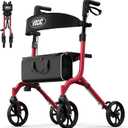 VOCIC Z27 Ultralight 12.7 lbs Rollator Walker with Seat for Seniors