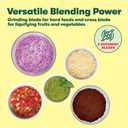 BELLA (13330) Personal Size Rocket Blender, Perfect for Smoothies & Healthy Drinks, Grinding, Chopping & Food Prep, 12 Piece Set, Stainless Steel/Chrome (1.7 Cup)